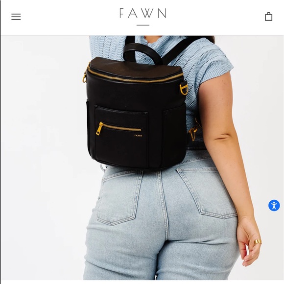 Fawn Designs Mini in Black w/ matching crossbody. - Picture 15 of 15